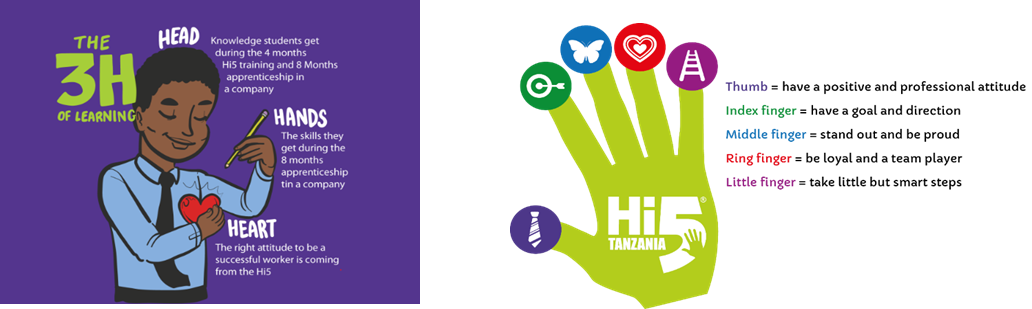 The 3H and Hi5 components of the Hi5 Professional Development Programme