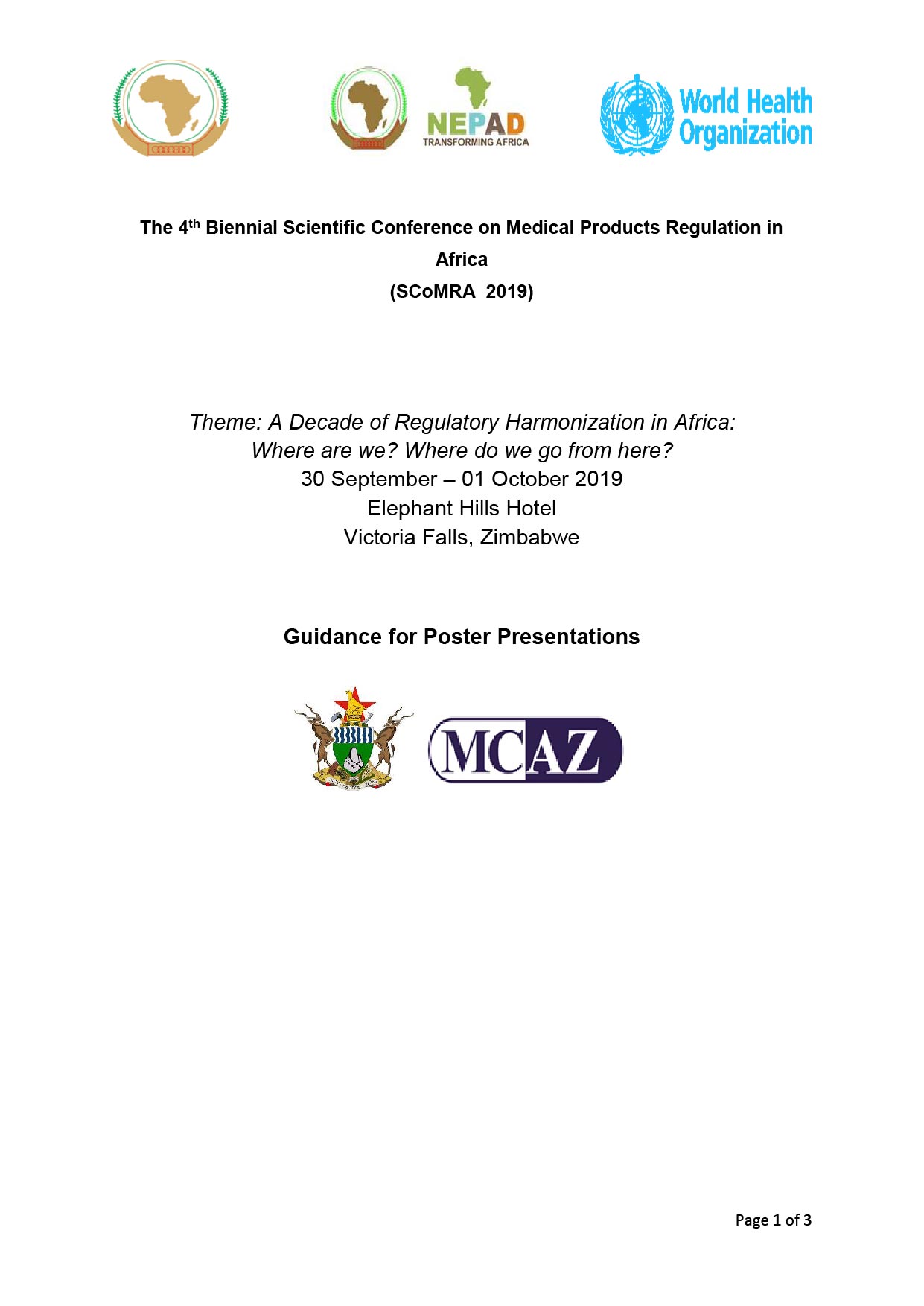 Guidance to Poster Presenters_SCoMRA 2019