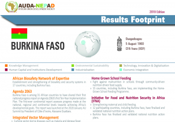 2019 AUDA-NEPAD Footprint: Country Profiles: Burkina Faso