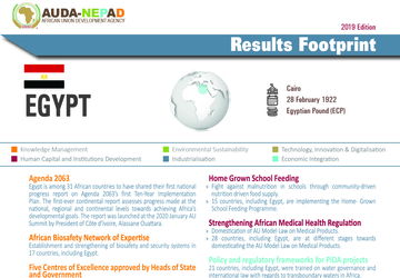 2019 AUDA-NEPAD Footprint: Country Profiles: Egypt