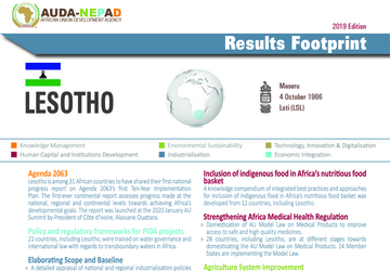 2019 AUDA-NEPAD Footprint: Country Profiles: Lesotho