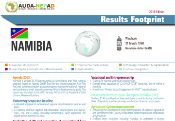 2019 AUDA-NEPAD Footprint: Country Profiles: Namibia